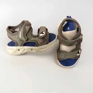 Carter's Gray and Blue Shark Accent Kids Sandals
